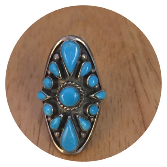😎Vintage Turquoise Ring - Picture 5 of 6
